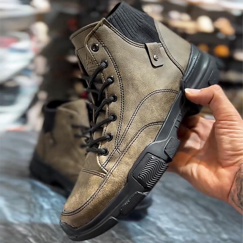 Men's Vintage Leather Sport Ankle Boots