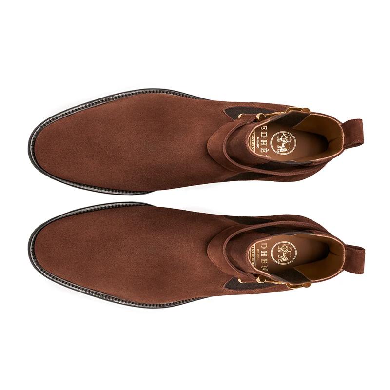 Men's Brown Suede Chelsea Boots