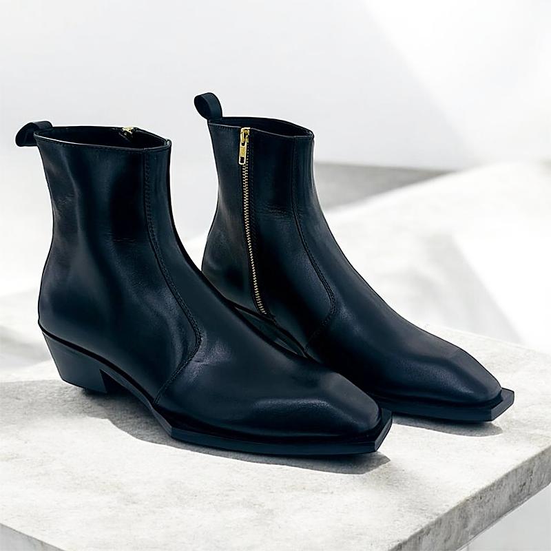 Men's Bat Chelsea Leather Boots