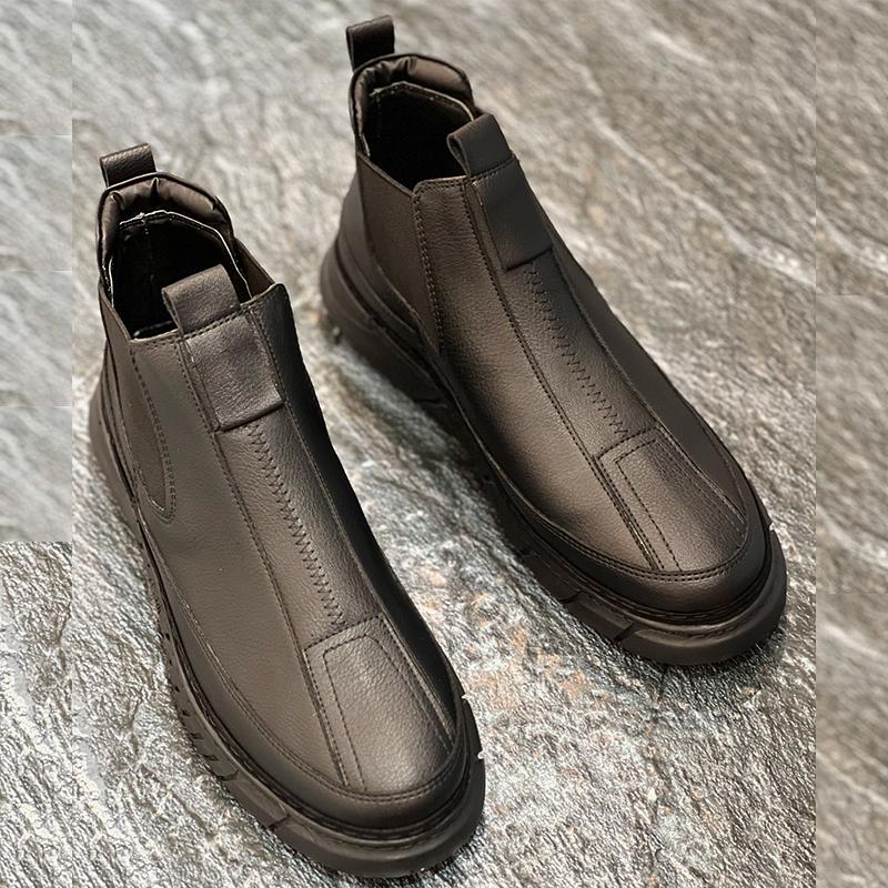 Men's Leather Sport Chelsea Boots