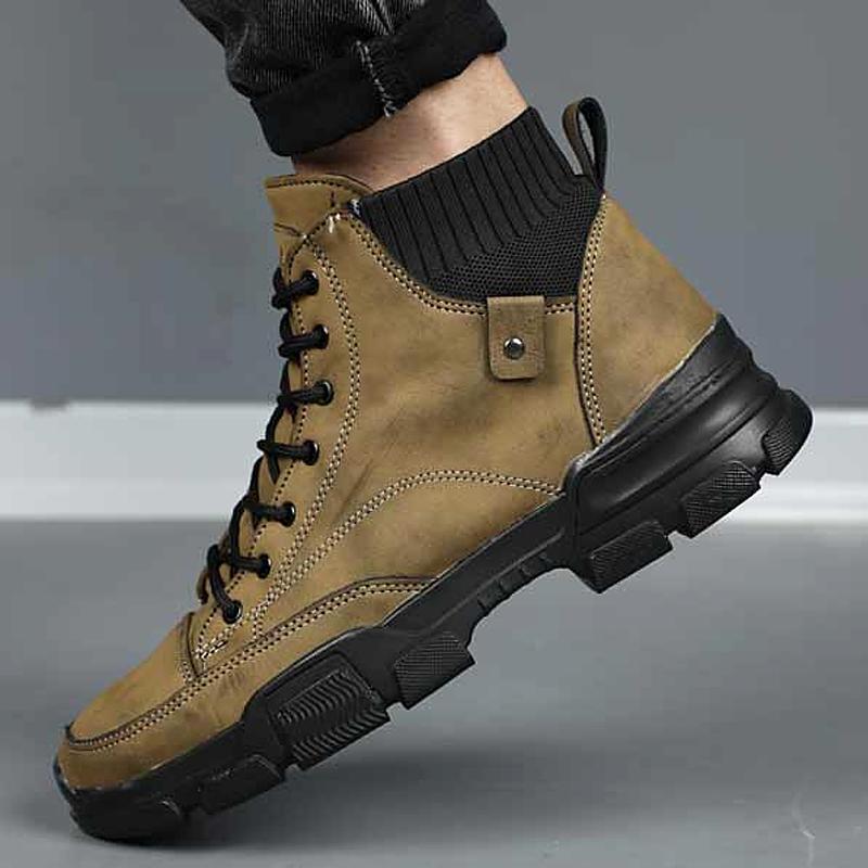 Men's Vintage Leather Sport Ankle Boots