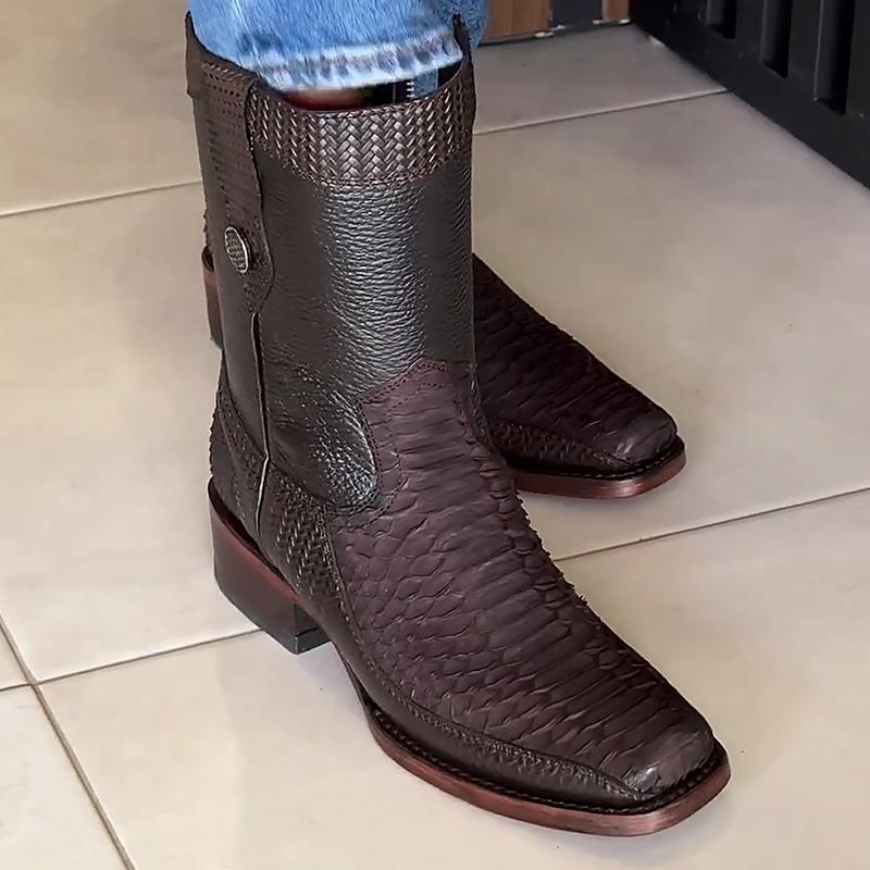 Vintage Crocodile Western Men's Boots