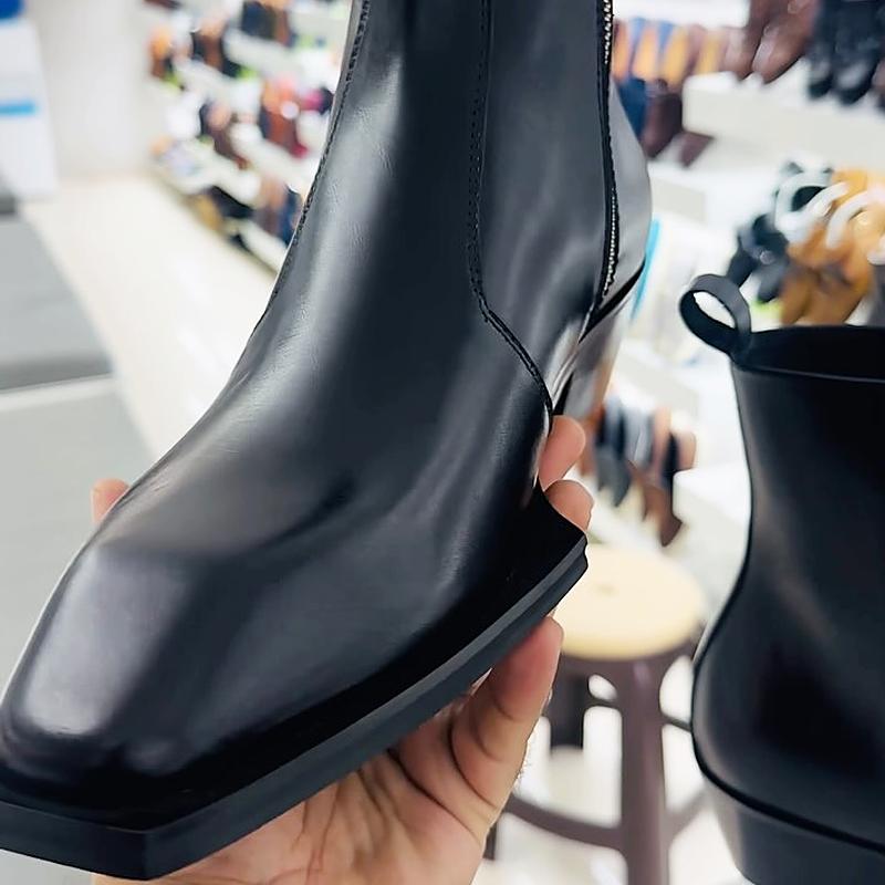 Men's Bat Chelsea Leather Boots