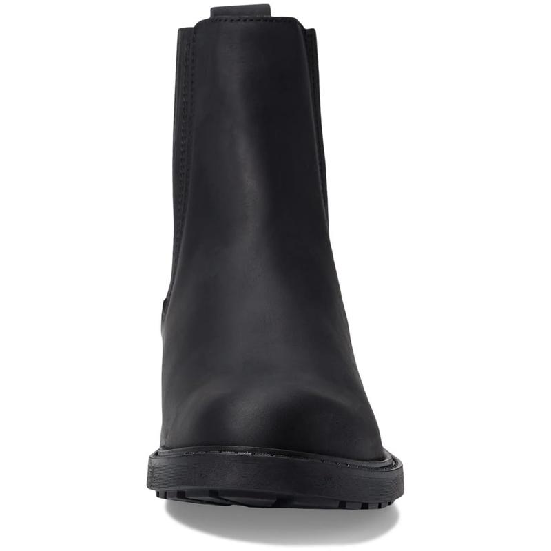 Matte Black Leather Men's Boots