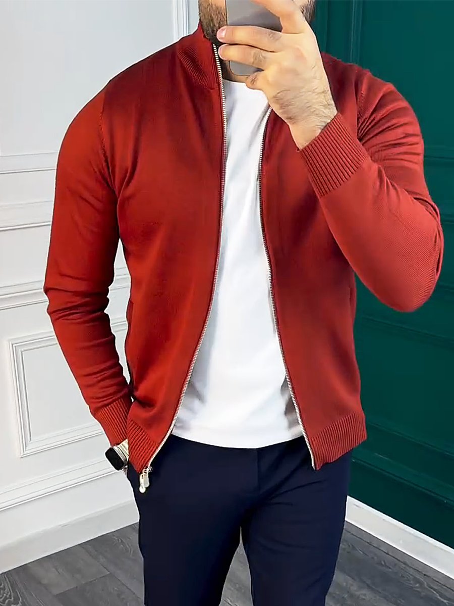 Men's Windproof Zipper Casual Jacket