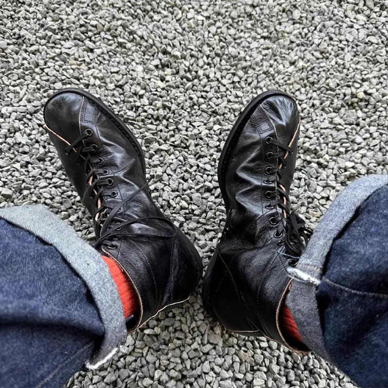 Men's Handmade Vintage Cowhide Casual Boots