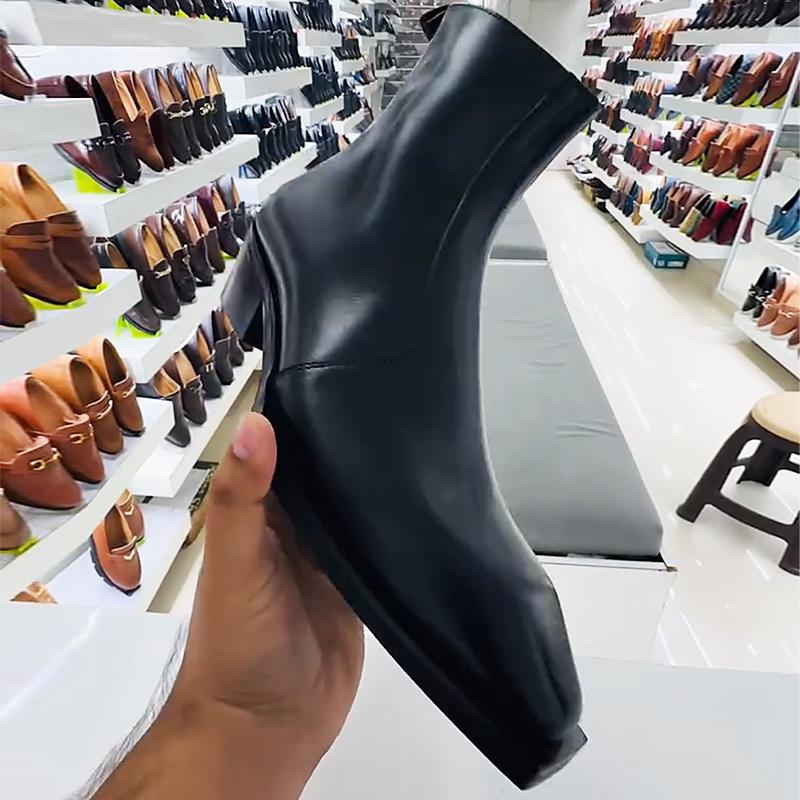 Men's Bat Chelsea Leather Boots