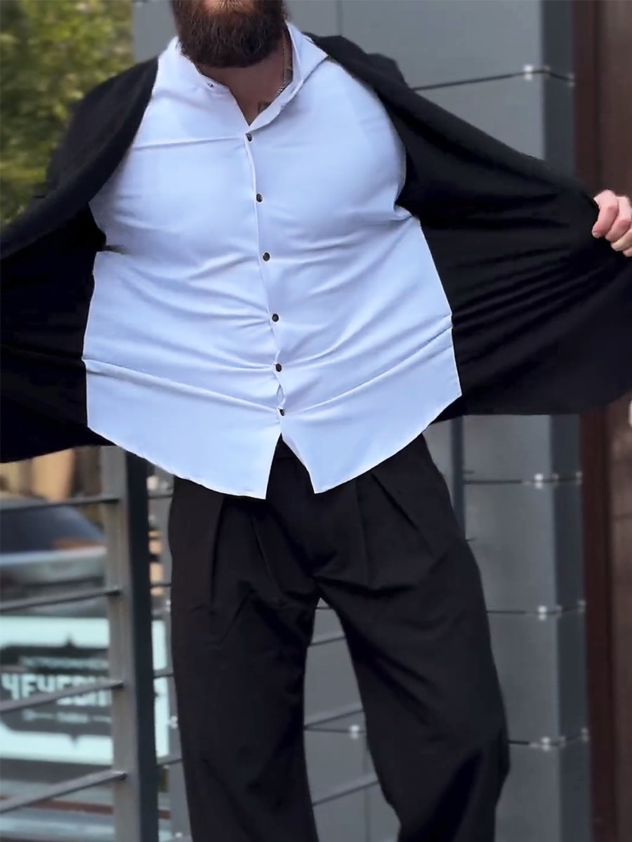 Men's Fake-Two-Piece Casual Loose 2-Piece-Sets