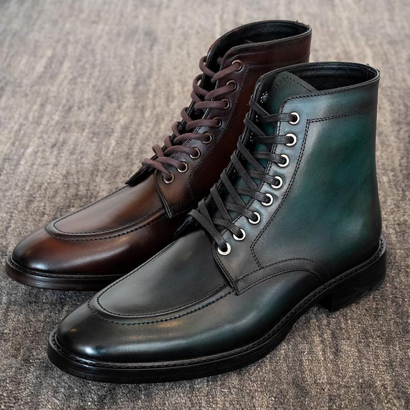Men's Leather Short Boots
