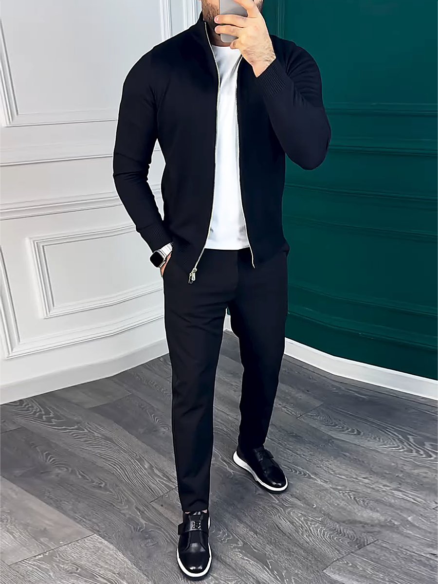 Men's Windproof Zipper Casual Jacket