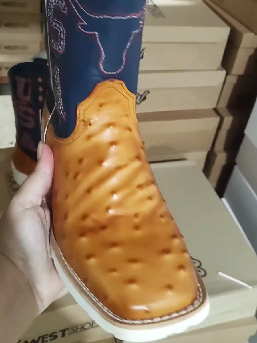 Men's Leather Patchwork Western Boots