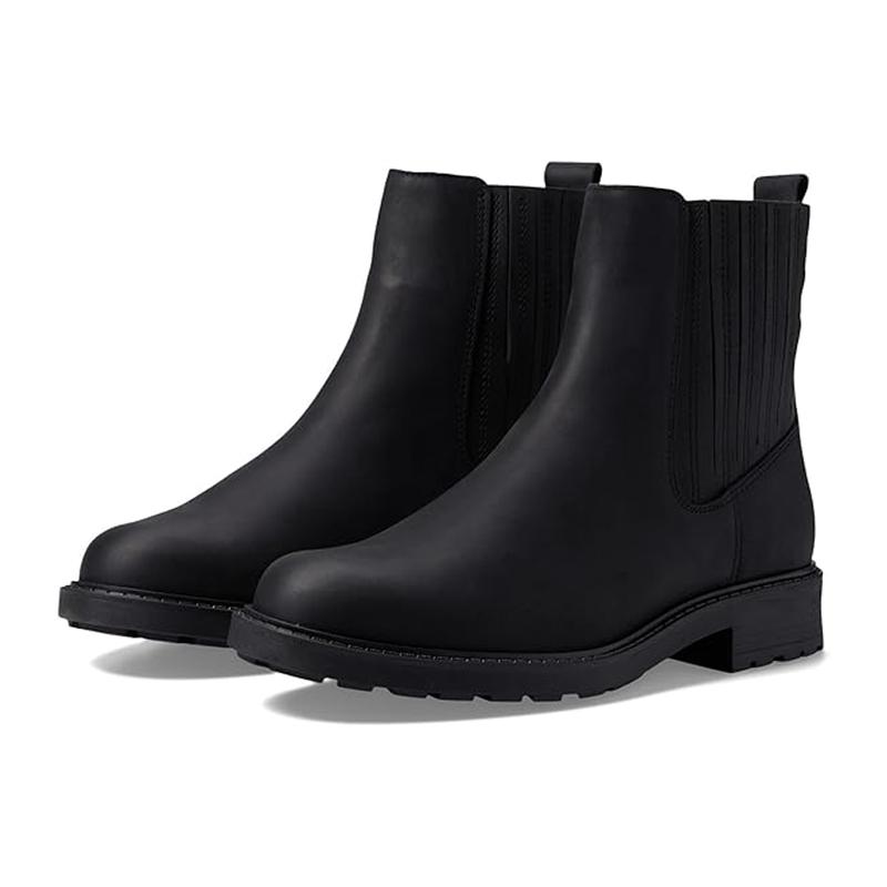 Matte Black Leather Men's Boots