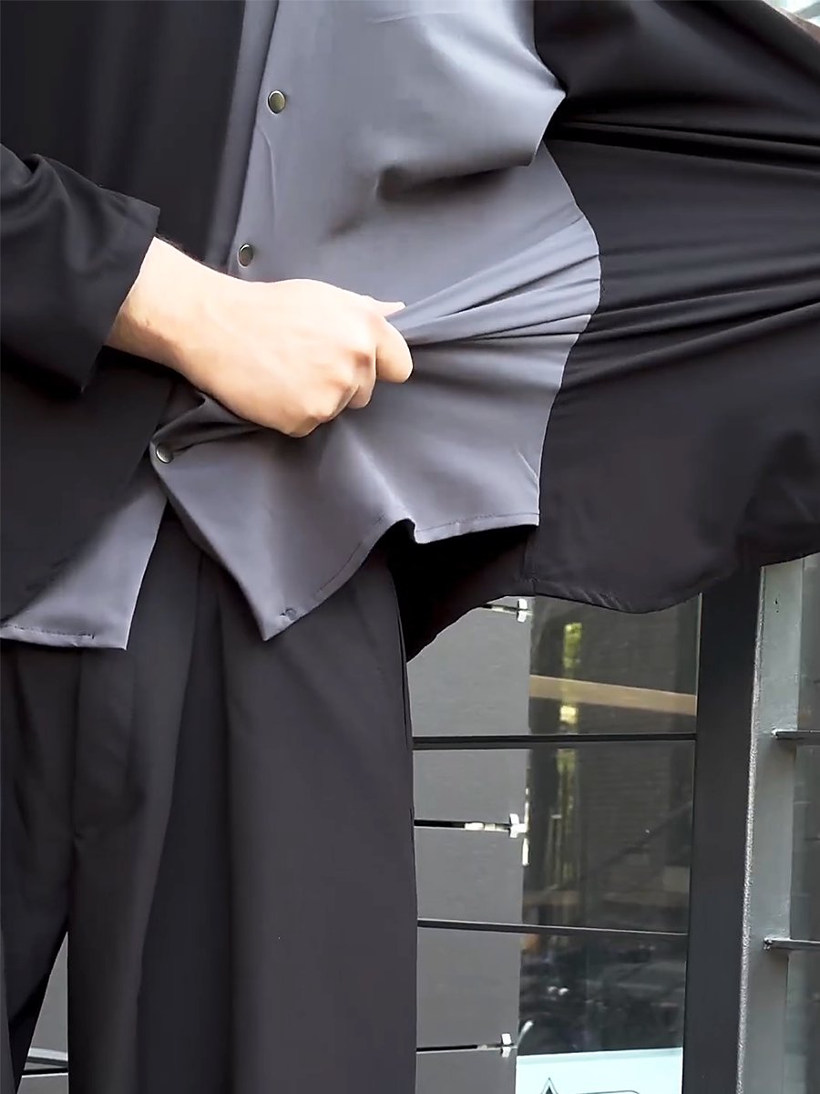 Men's Fake-Two-Piece Casual Loose 2-Piece-Sets