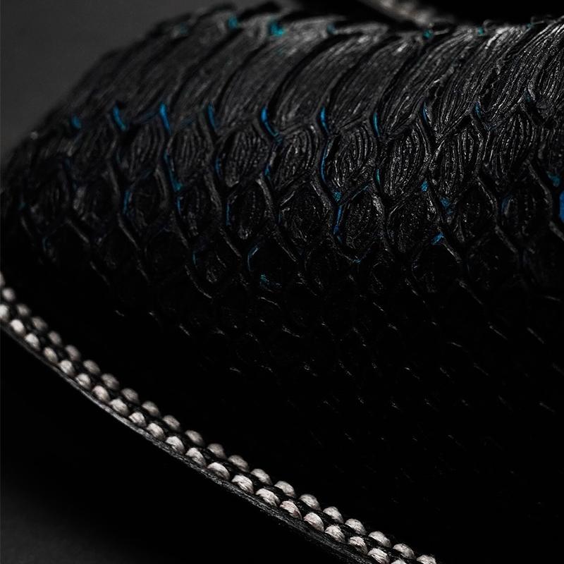 Midnight Blue Crocodile Men's Boots