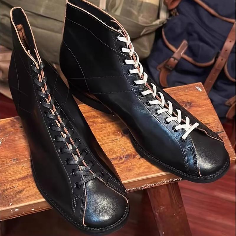 Men's Handmade Vintage Cowhide Casual Boots