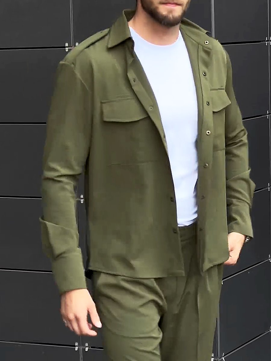 Men's Cotton Lightweight Workwear Two-Piece Set