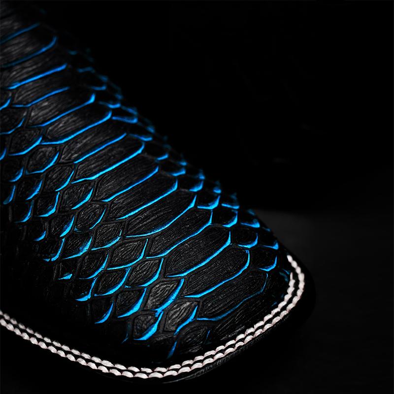 Midnight Blue Crocodile Men's Boots