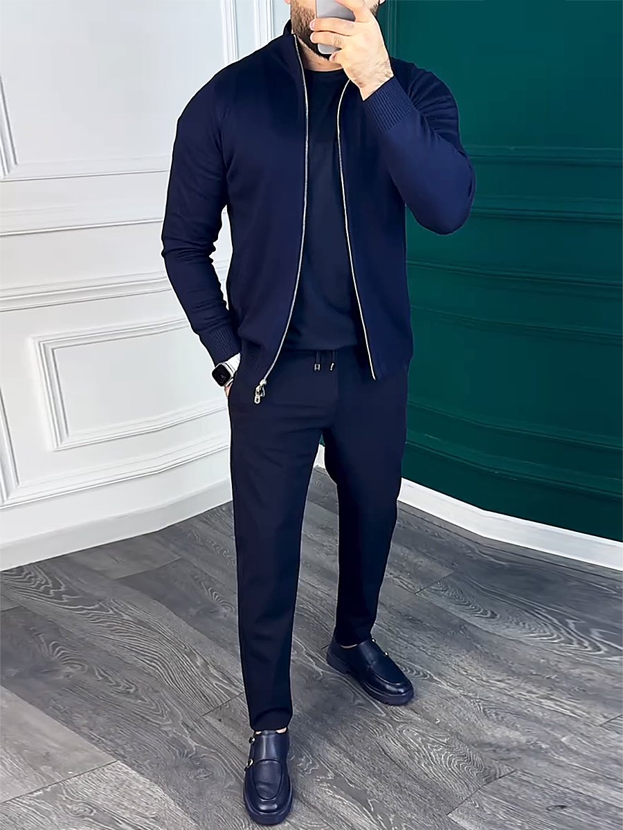 Men's Windproof Zipper Casual Jacket