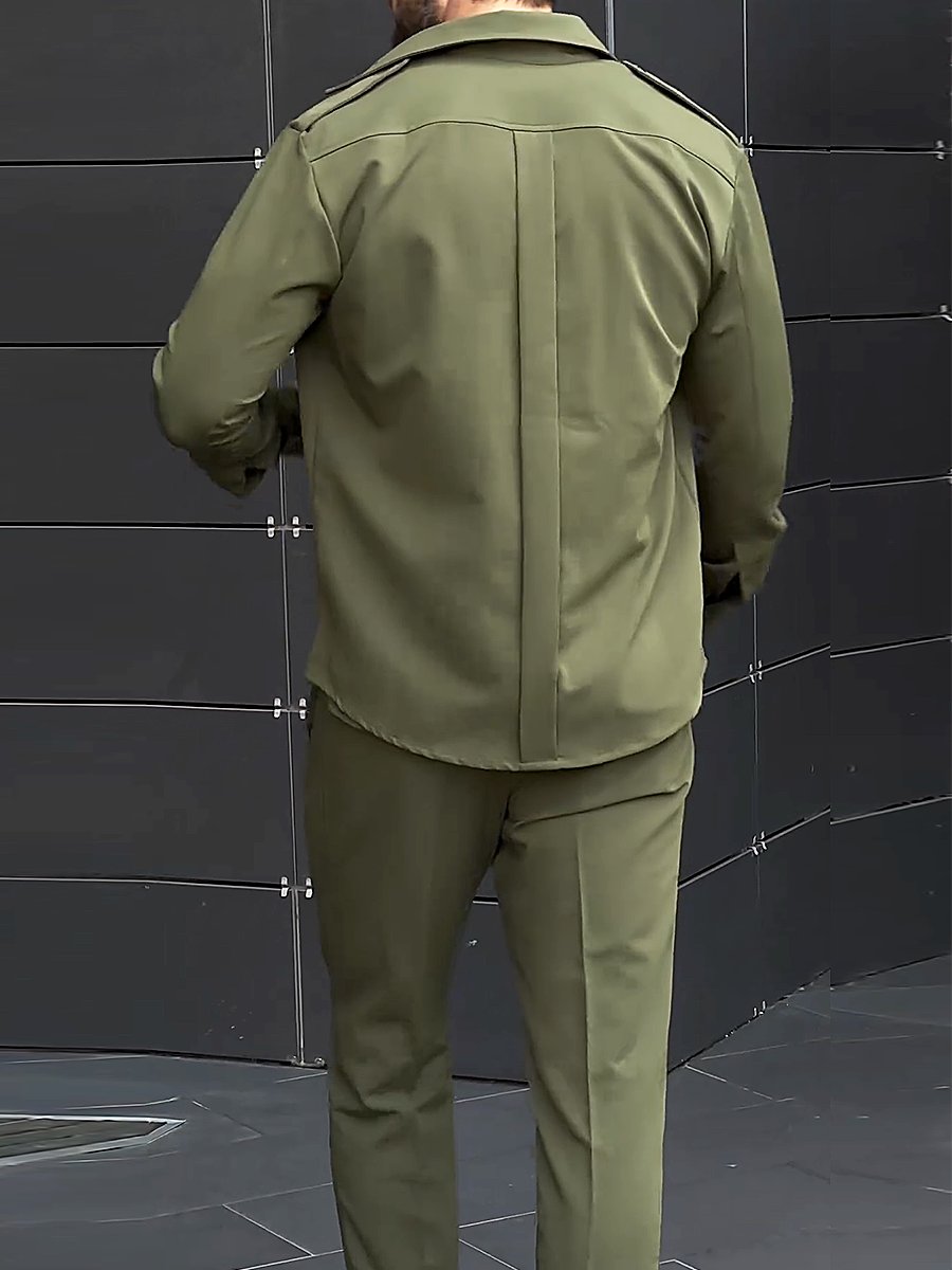 Men's Cotton Lightweight Workwear Two-Piece Set