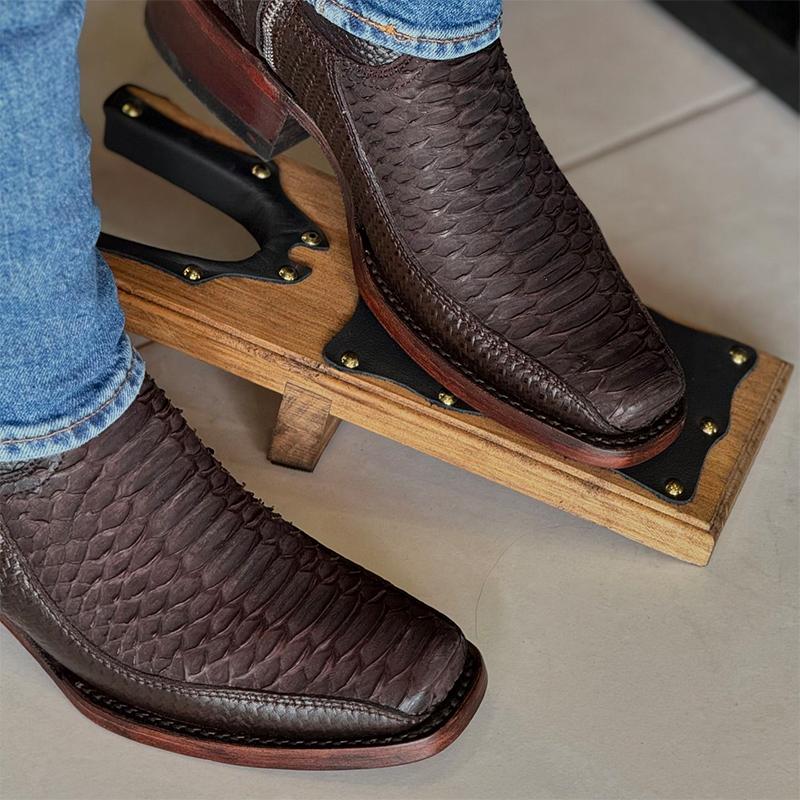 Vintage Crocodile Western Men's Boots