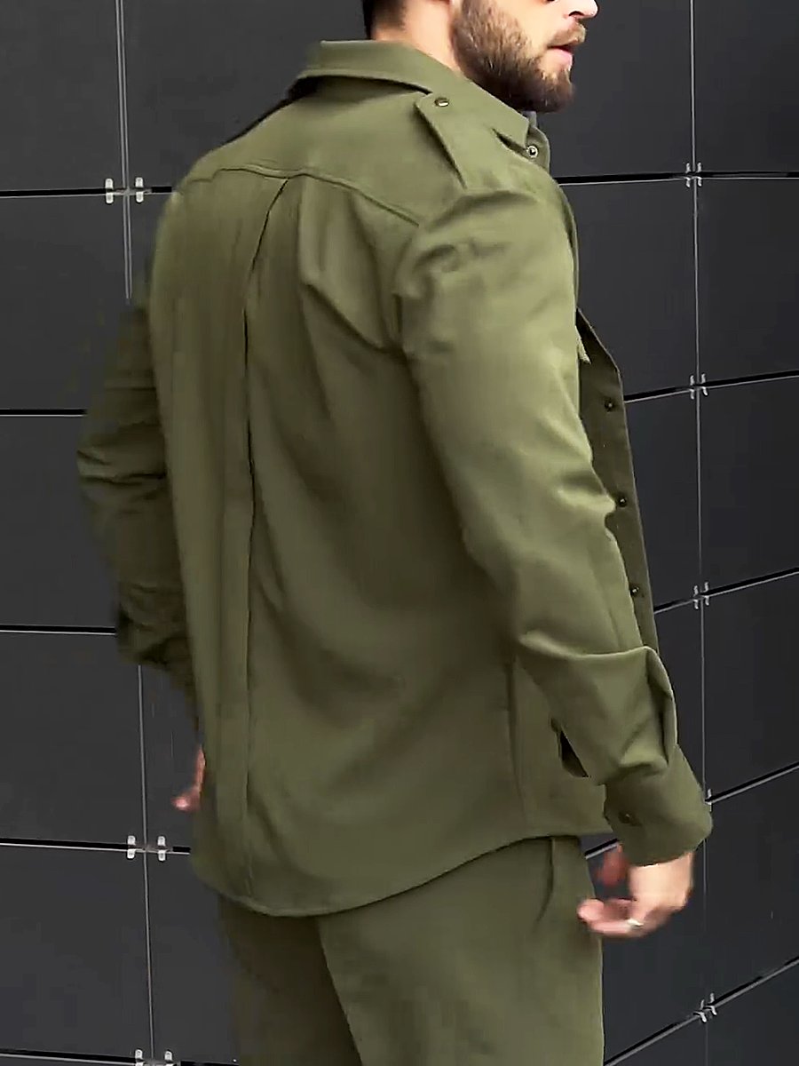 Men's Cotton Lightweight Workwear Two-Piece Set