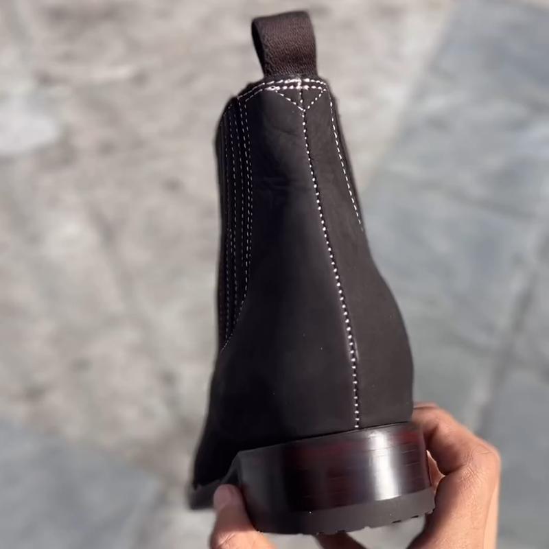 Suede Flat Heel Round Toe Women's Martin Boots