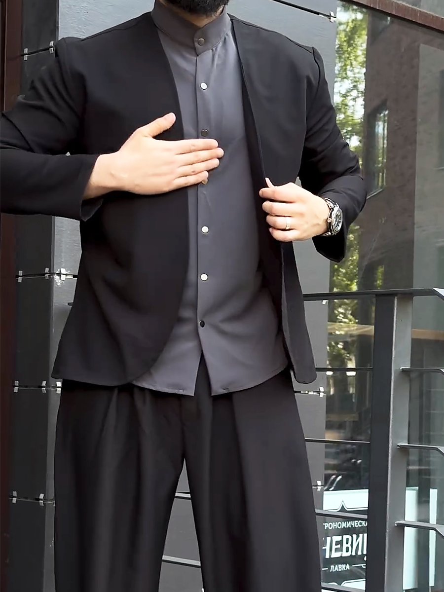 Men's Fake-Two-Piece Casual Loose 2-Piece-Sets