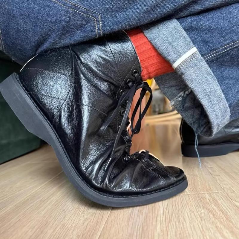 Men's Handmade Vintage Cowhide Casual Boots