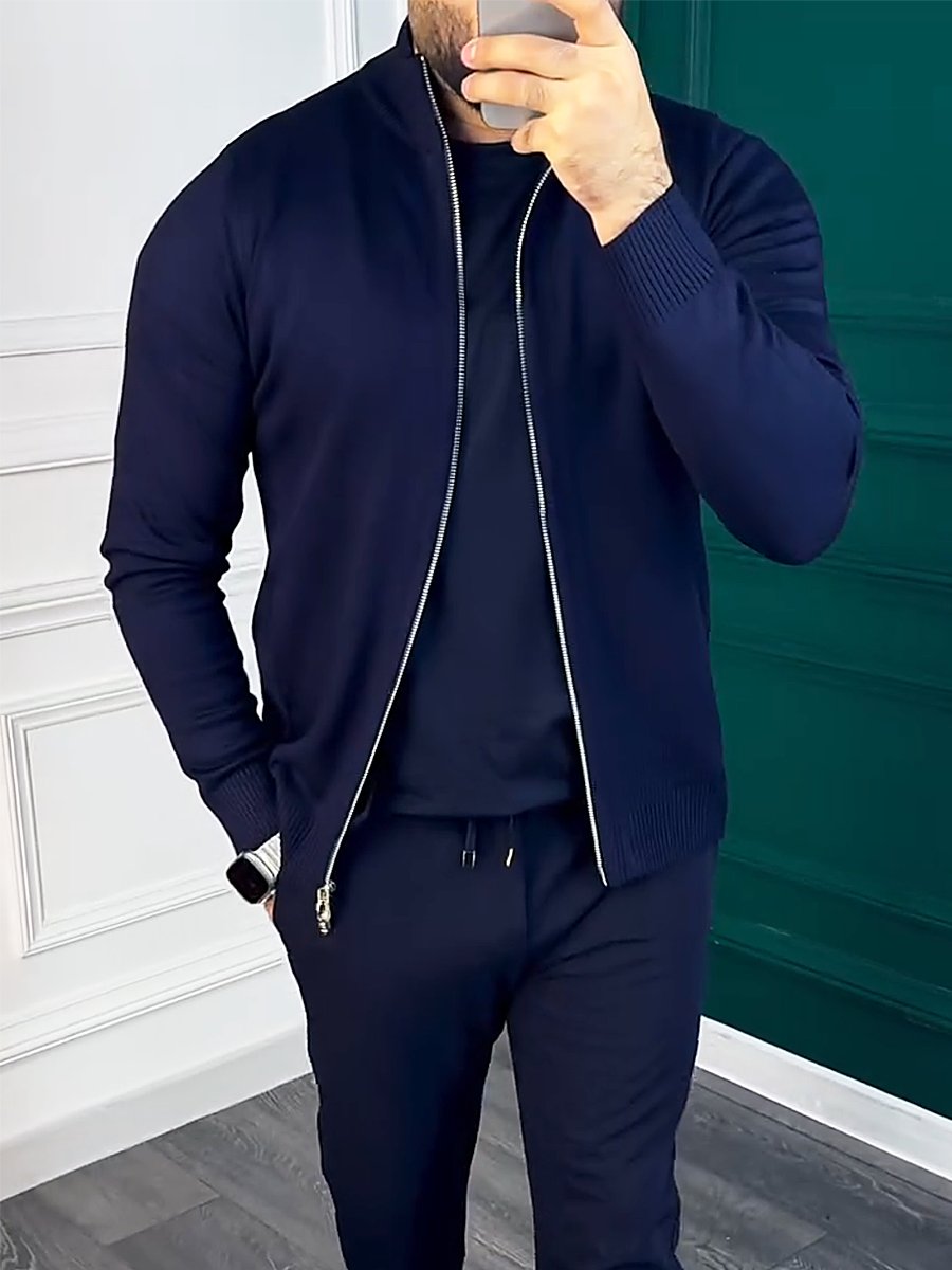 Men's Windproof Zipper Casual Jacket