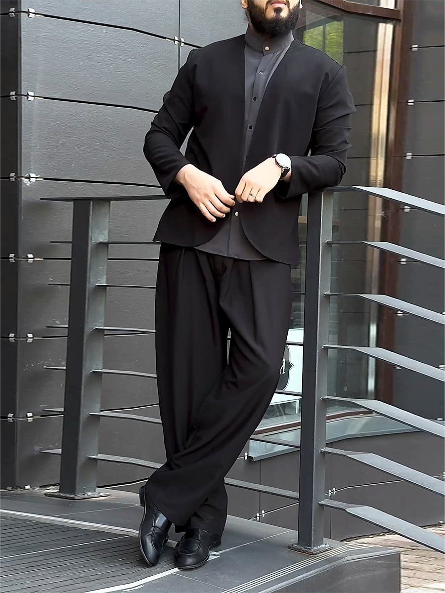 Men's Fake-Two-Piece Casual Loose 2-Piece-Sets