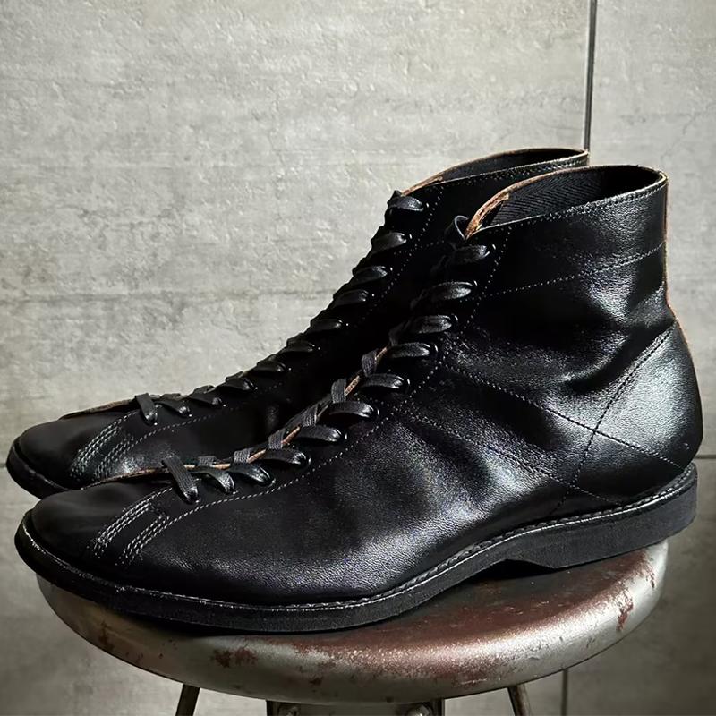 Men's Handmade Vintage Cowhide Casual Boots