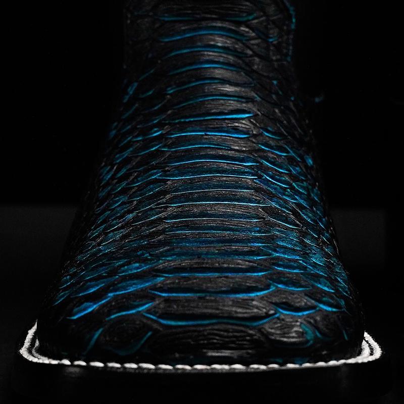 Midnight Blue Crocodile Men's Boots